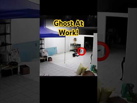 Ghost Attacks Employee! #horror #ghost #scary #paranormal #horrortok #reaction