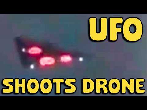 UFO SHOOTS DOWN DRONE and MORE UAP LANDING!