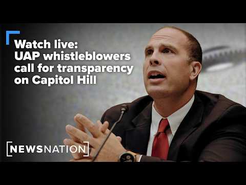 Watch live: UFO whistleblower, lawmakers aim to declassify UAP files