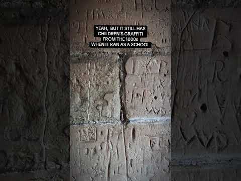 Etchings from the past can still be seen on its walls. ❤️📚👻